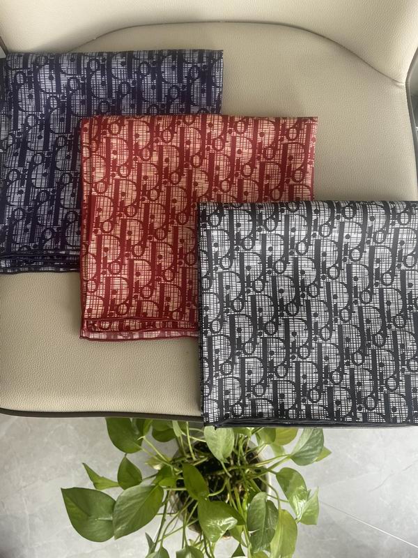 Dior  silk scarf 90X90cm E12 (5)